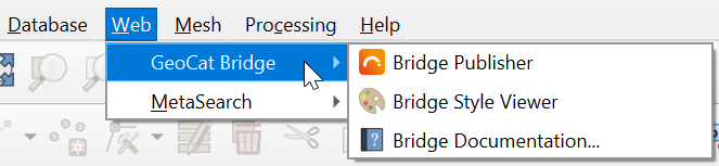 Bridge menu entry