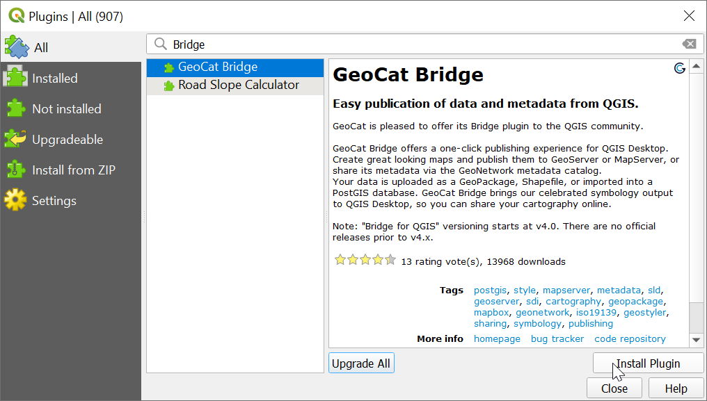 Plugin Manager - Bridge