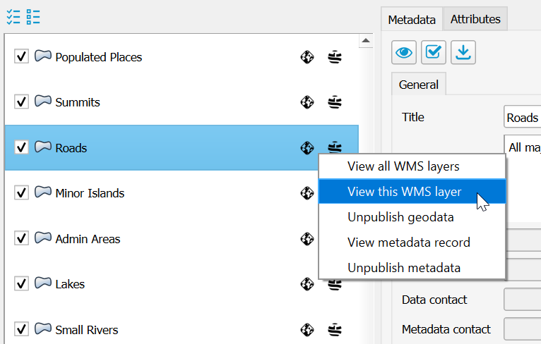 Context menu