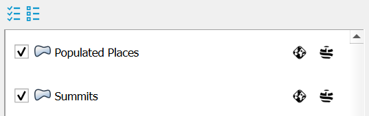 Publish layer list