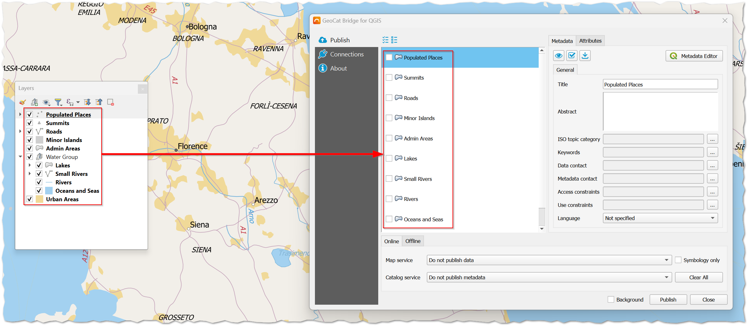 Publish example